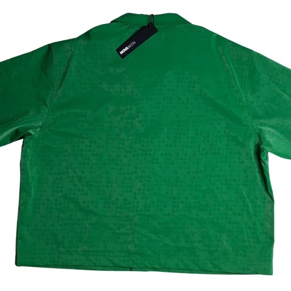 Fashion Nova Men Green Short Sleeve Button-Up NWT - Picture 7 of 7